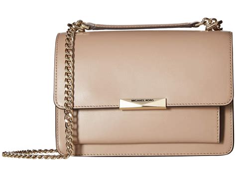 michael kors jade truffle|Jade Large Leather Crossbody .